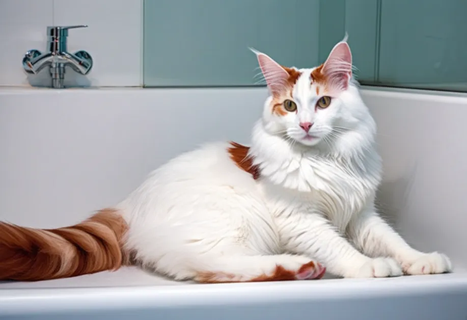 แมวกำลังเพลิดเพลินกับการดูแลหูอย่างอ่อนโยน เพื่อสุขภาพหูที่ดีและปราศจากการระคายเคือง