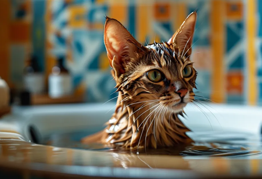 แมวสุขภาพดีนั่งในที่แสงแดดอ่อน - วิธีดูแลผิวหนังแมวแพ้ง่ายด้วยผลิตภัณฑ์ที่เลือกสรรมาอย่างพิถีพิถันเพื่อความปลอดภัยและสุขภาพที่ดีของน้องเหมียว