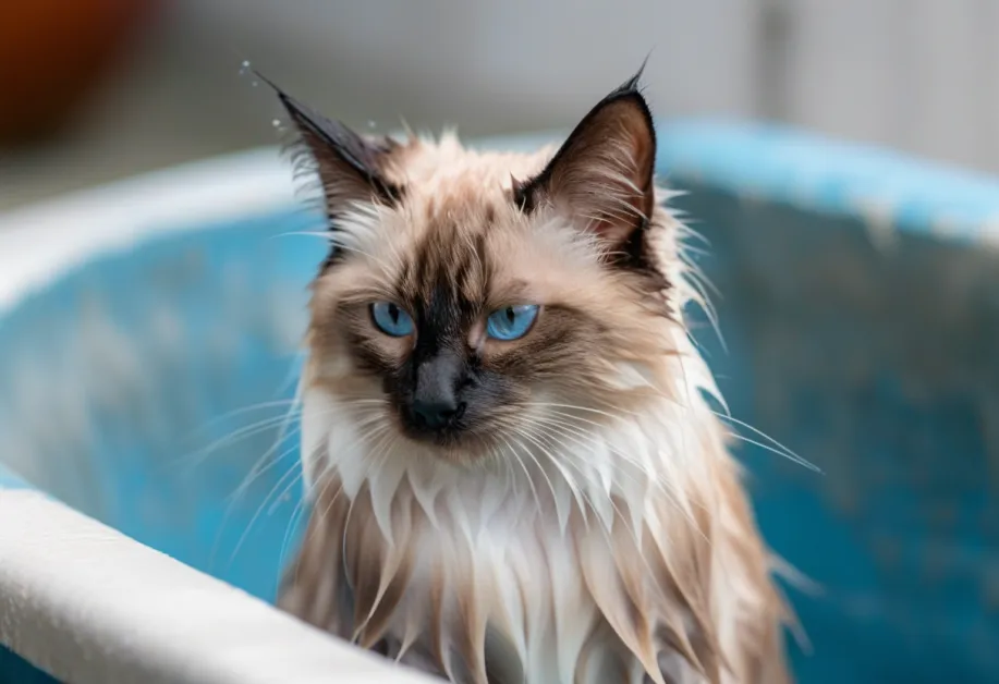 แมวขนสวยสุขภาพดีมองกล้องอย่างมีความสุข - ผลิตภัณฑ์ที่อ่อนโยนและเคล็ดลับพิเศษในการดูแลแมวแพ้ง่าย ให้เจ้าเหมียวรู้สึกสบายตัวทุกวัน