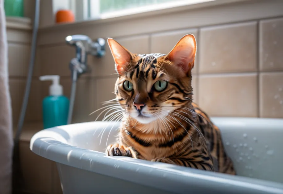 ภาพแมวน่ารักที่ได้รับการดูแลผิวอย่างอ่อนโยน - เลือกผลิตภัณฑ์ที่อ่อนโยนเพื่อดูแลผิวบอบบางของแมวคุณ พร้อมเคล็ดลับการป้องกันการระคายเคืองอย่างมืออาชีพ