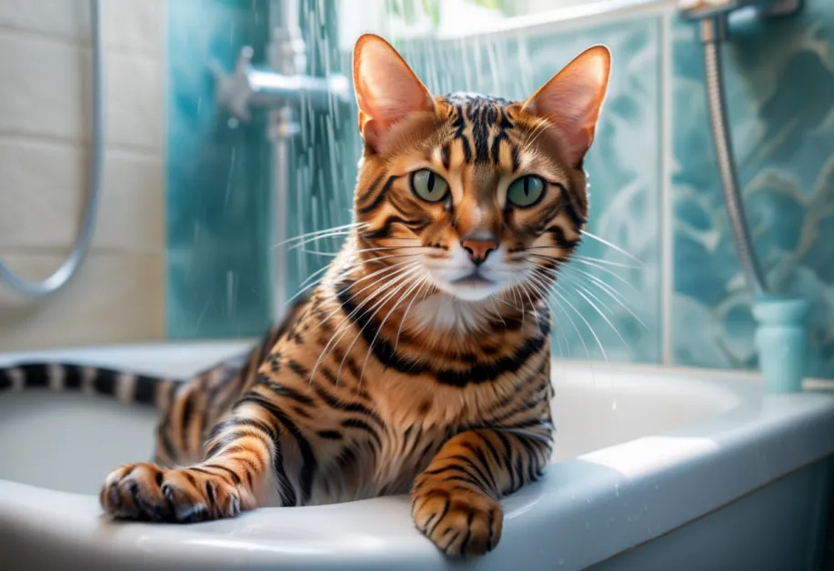 ภาพแมวกำลังเพลิดเพลินกับอาหารที่อุดมด้วยสารอาหารเพื่อบำรุงผิวหนังและขนให้เงางาม - เคล็ดลับการเลือกอาหารเพื่อสุขภาพที่ดีที่สุดสำหรับแมวของคุณ