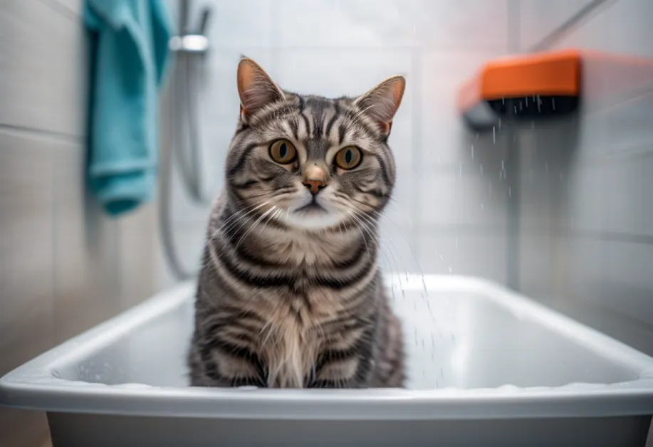 การดูแลแมวหลังอาบน้ำด้วยการเป่าขนให้แห้ง ป้องกันอาการหนาวและทำให้ขนนุ่มฟูพร้อมสุขภาพดี