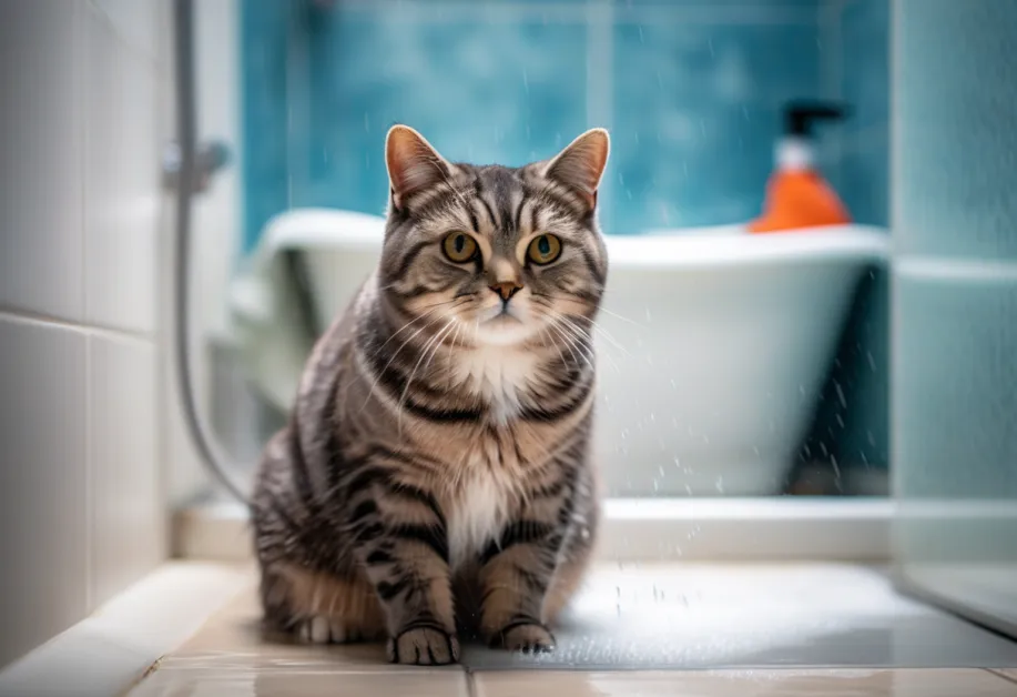 ภาพการใช้หวีที่เหมาะสมกับแมวขนยาว ช่วยลดการเกิดปมขนและทำให้ขนนุ่มลื่นตลอดเวลา