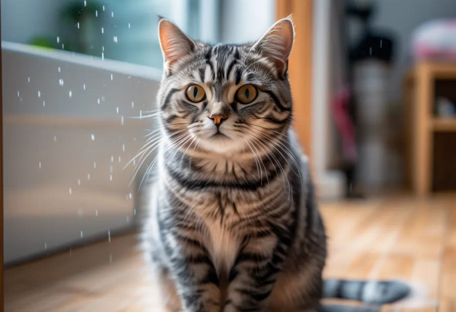 แมวน่ารักกำลังสนุกกับการอาบน้ำในอ่าง พร้อมคำแนะนำในการดูแลขนและผิวหนังให้แข็งแรง