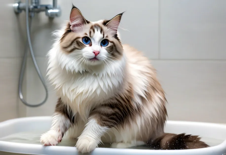 ภาพของแปรงดูแลขนแมวสำหรับแมวผิวบอบบาง - แปรงขนแมวที่ออกแบบพิเศษเพื่อดูแลขนและผิวหนังที่แพ้ง่าย ช่วยลดการพันกันของขนและเสริมสุขภาพแมว