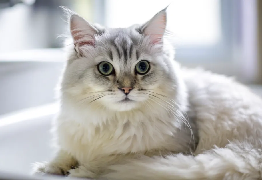 แปรงขนแมวที่เหมาะสำหรับขนยาว ช่วยลดปัญหาขนพันกันและทำให้ขนนุ่มเงางาม เหมาะสำหรับแมวทุกสายพันธุ์