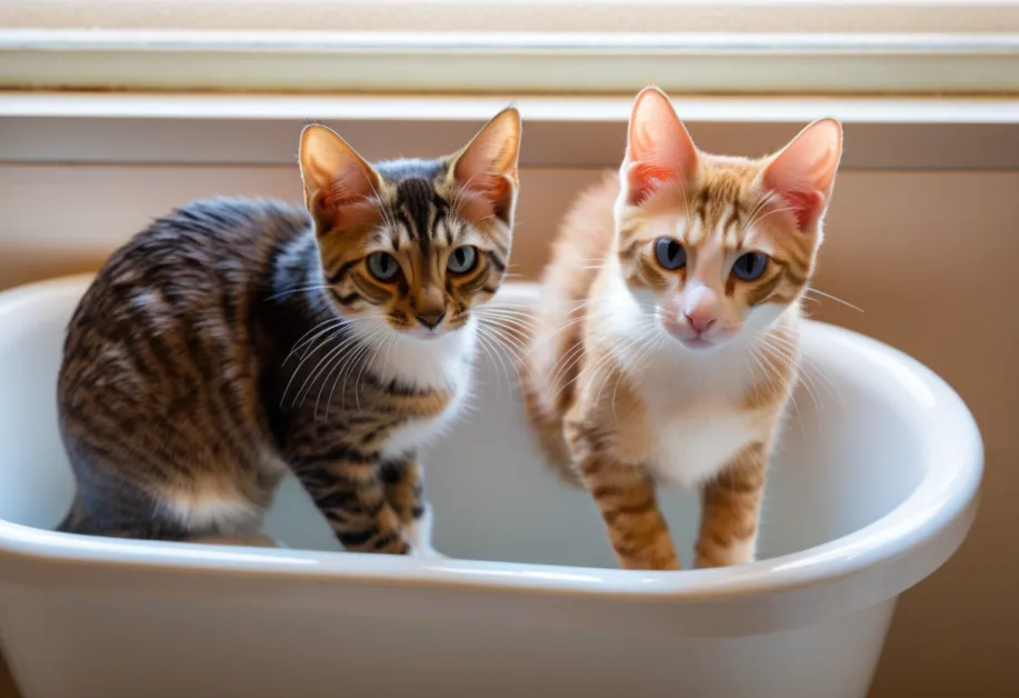 แมวกำลังสนุกกับของเล่นในพื้นที่ปลอดภัย - การตัดเล็บช่วยลดความเสียหายต่อเฟอร์นิเจอร์และสร้างสภาพแวดล้อมที่ปลอดภัยสำหรับทั้งแมวและบ้าน