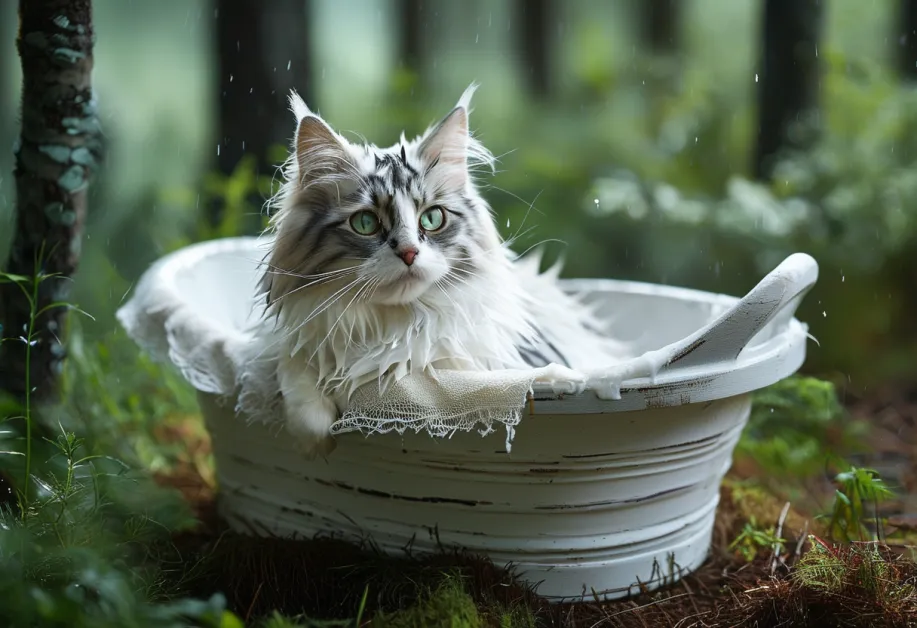 ความสำคัญของการดูแลขนแมว - รูปภาพแมวนอนพักผ่อนด้วยขนเงางาม บ่งบอกถึงสุขภาพที่ดีจากการดูแลที่ถูกวิธี