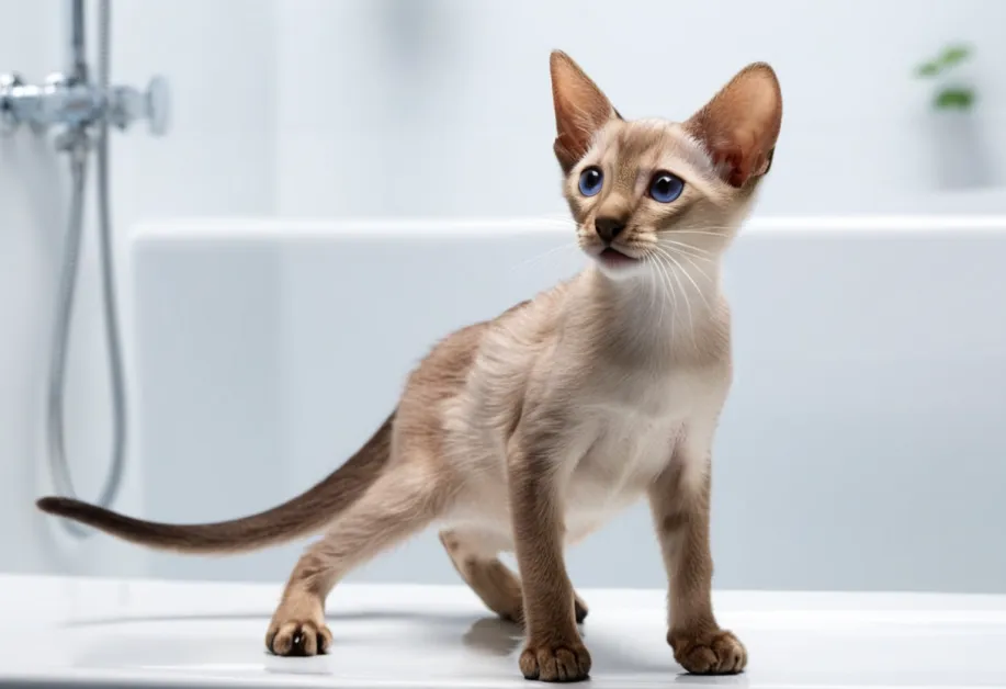 แมวกำลังนอนพักผ่อนหลังการแปรงขน - แมวขนสั้นนอนอย่างสบายหลังการแปรงขนที่เหมาะสม ช่วยลดการหลุดร่วงและทำให้ขนดูสุขภาพดี