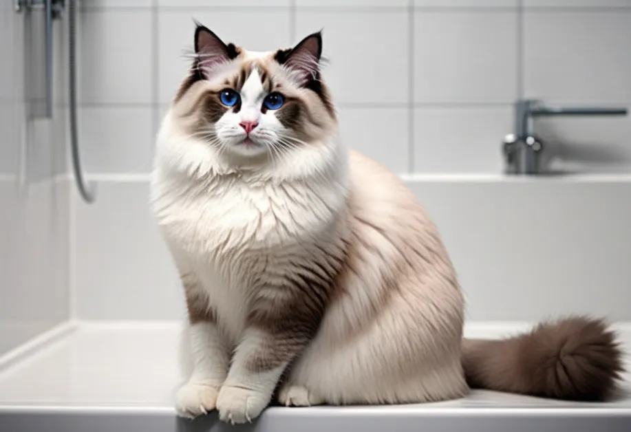 แมวขนเงางามและสุขภาพดี - รูปภาพแสดงแมวที่มีขนเงางามและนุ่มนวล พร้อมเคล็ดลับในการดูแลขนให้สวยงามทุกวัน