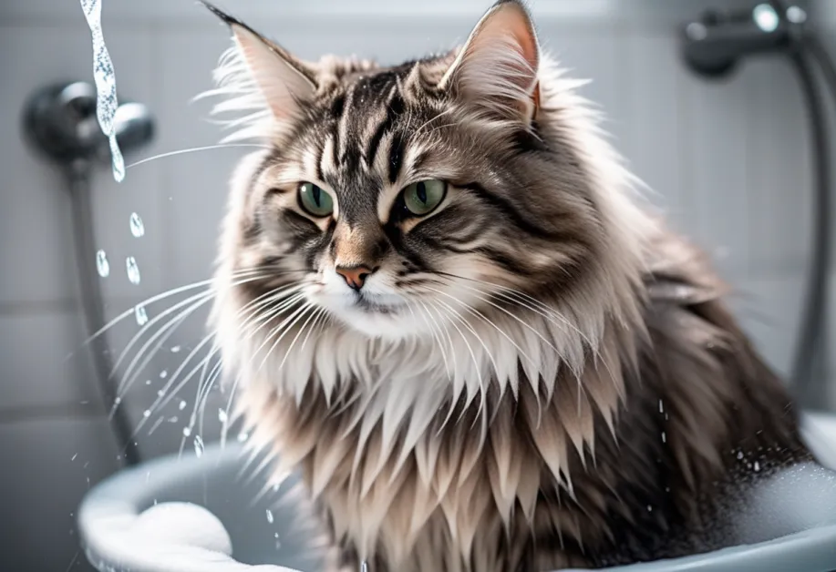 แมวผ่อนคลายระหว่างการอาบน้ำ - การดูแลที่ถูกต้องช่วยให้แมวผ่อนคลายและขนดูสุขภาพดี ลดอาการแพ้และป้องกันขนร่วงอย่างมีประสิทธิภาพ