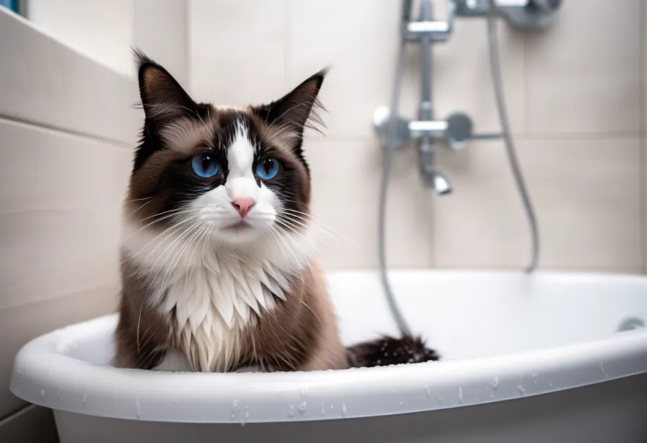 แมวสุขภาพดีพร้อมขนเงางาม - เคล็ดลับการดูแลขนแมวที่ช่วยป้องกันการระคายเคืองและรักษาสุขภาพผิวที่ดี