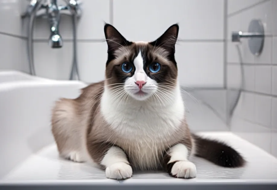 ภาพอาหารแมวพรีเมียมที่เต็มไปด้วยสารอาหารสำคัญ เหมาะสำหรับการบำรุงขนแมวให้สวยและสุขภาพดี