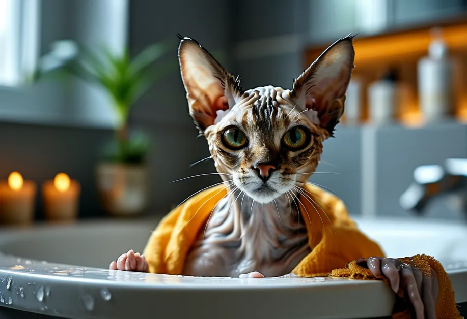 ภาพแสดงวิธีการทำความสะอาดหูแมวด้วยขั้นตอนง่าย ๆ และปลอดภัยสำหรับแมว