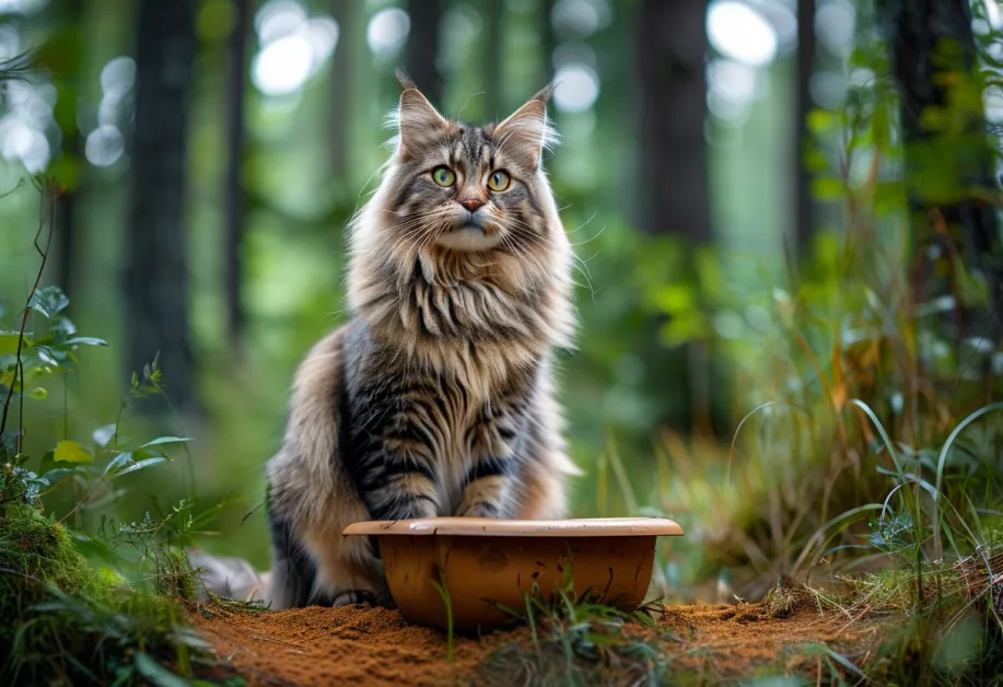 ภาพแมวนั่งบนขอบห้องน้ำสำเร็จ - การฝึกแมวให้ใช้ห้องน้ำสำเร็จ โดยไม่ต้องพึ่งกระบะทราย พร้อมเคล็ดลับสร้างความมั่นใจให้แมวในทุกขั้นตอน