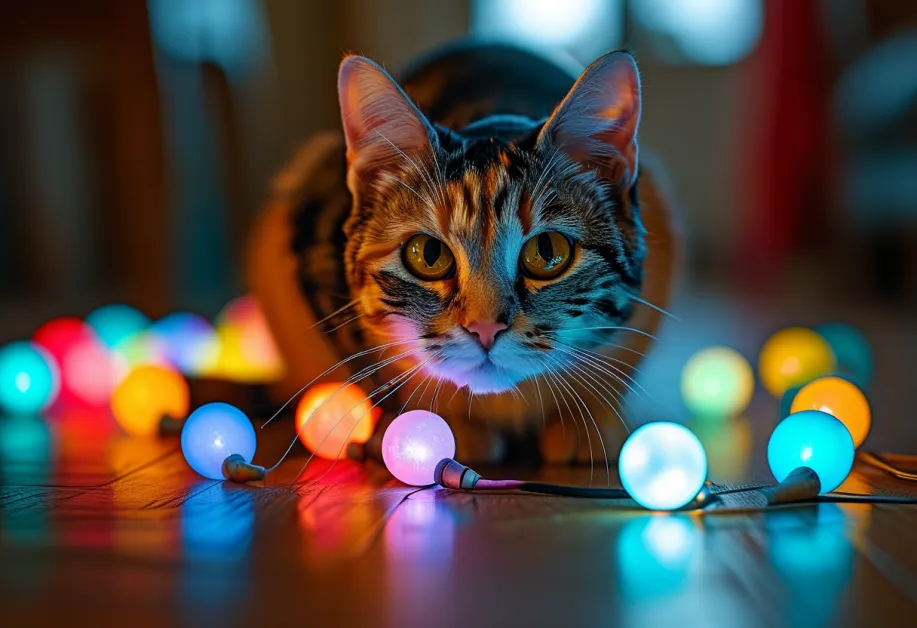 ลูกบอลแมวไฟ LED - เพิ่มความสนุกในการเล่นทั้งกลางวันและกลางคืน