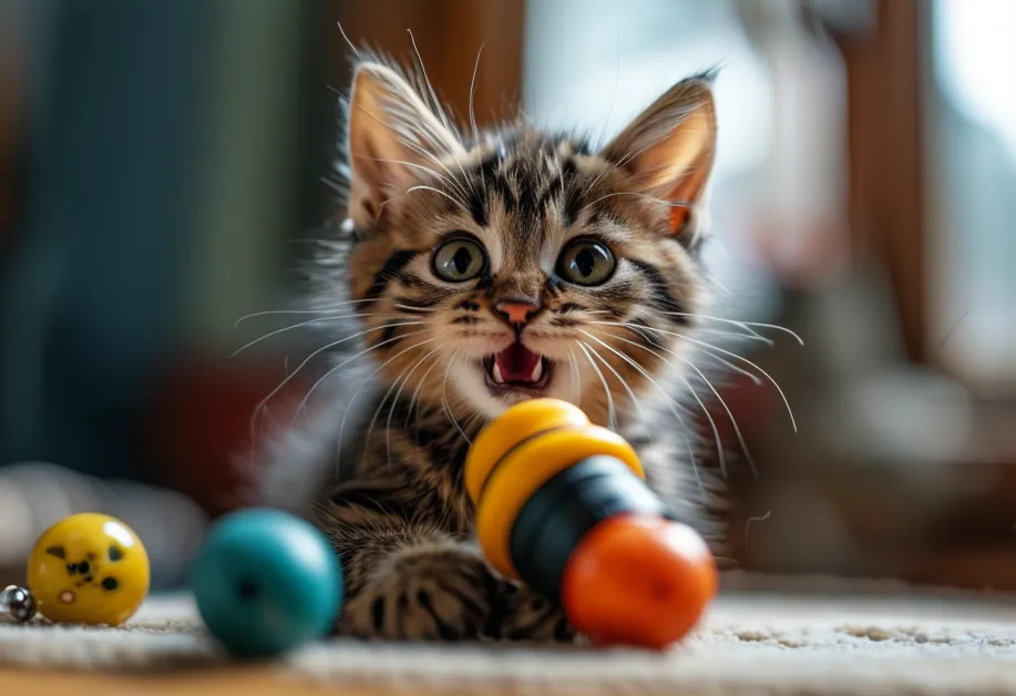 ของเล่นแมวสีสันสดใส - เพิ่มความสนุกให้กับการเล่นของแมวด้วยของเล่นสีสันสวยงามที่ช่วยกระตุ้นความสนใจของพวกมัน