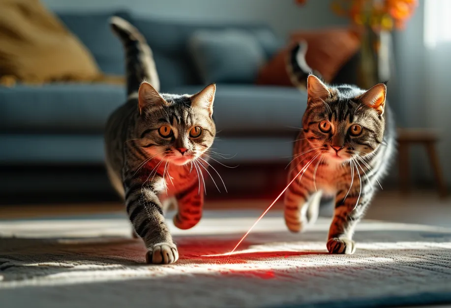 เลเซอร์พอยเตอร์สำหรับแมว - ช่วยกระตุ้นการเคลื่อนไหวและสร้างพฤติกรรมล่าที่ดี