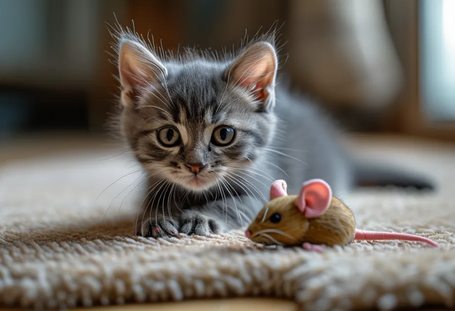 ตุ๊กตาของเล่นแมวนุ่มนิ่ม - ออกแบบเพื่อความสบายในการกอดและข่วน