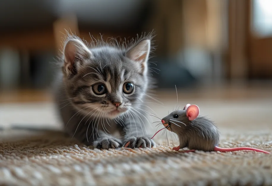 ตุ๊กตาของเล่นแมวนุ่มนิ่ม - ออกแบบเพื่อความสบายในการกอดและข่วน