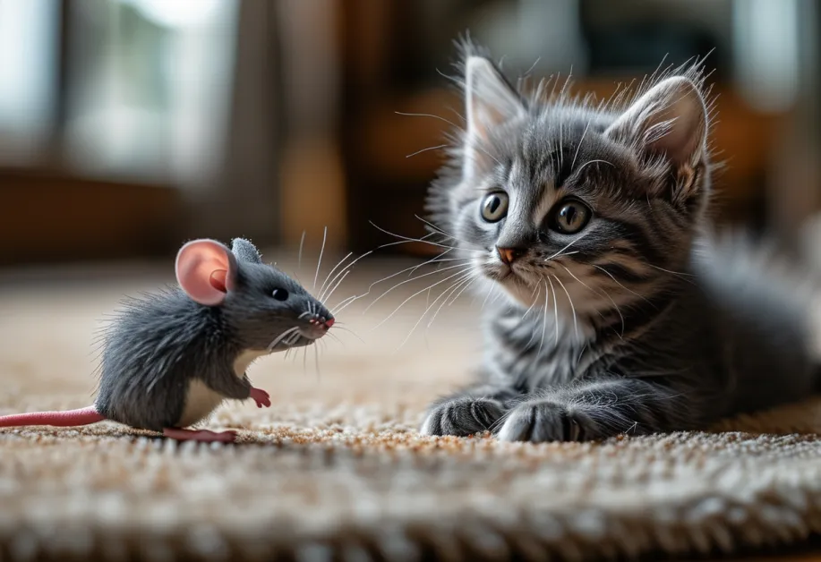 ตุ๊กตาของเล่นแมวนุ่มนิ่ม - ออกแบบเพื่อความสบายในการกอดและข่วน