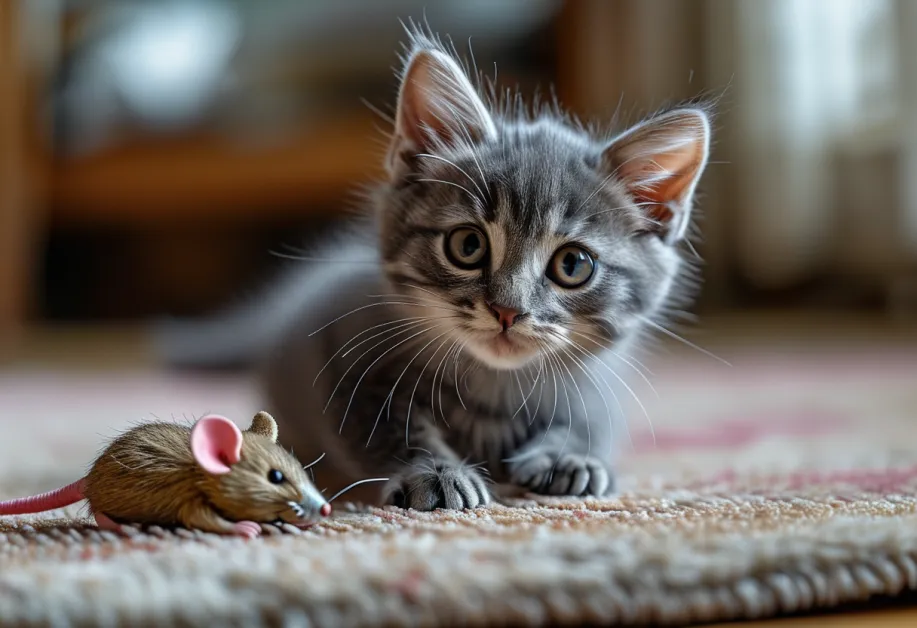 ตุ๊กตาของเล่นแมวนุ่มนิ่ม - ออกแบบเพื่อความสบายในการกอดและข่วน