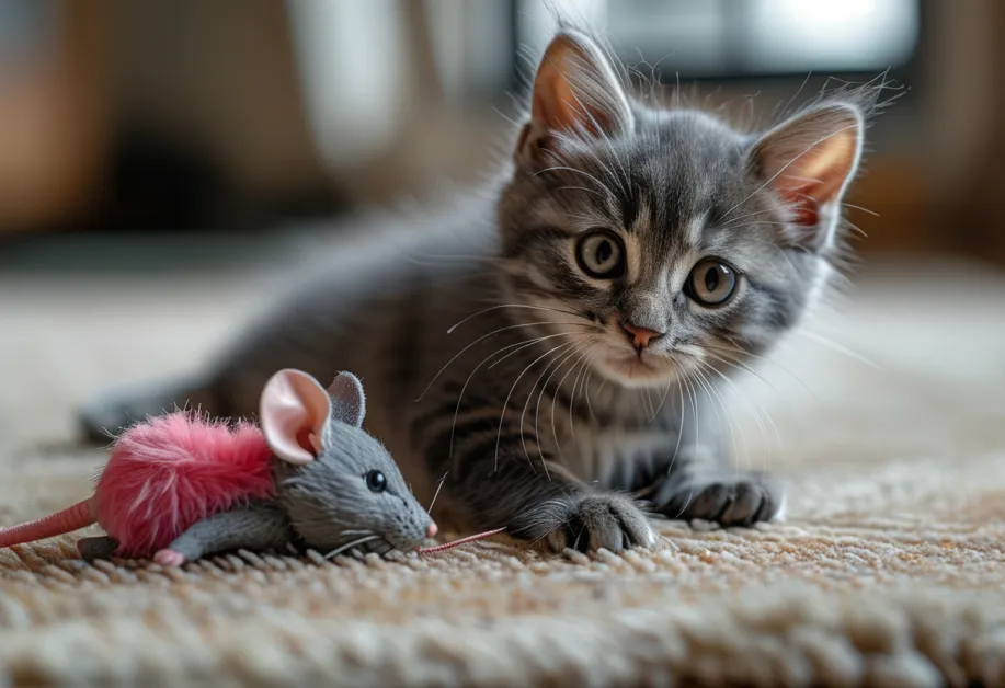 ตุ๊กตาของเล่นแมวนุ่มนิ่ม - ออกแบบเพื่อความสบายในการกอดและข่วน