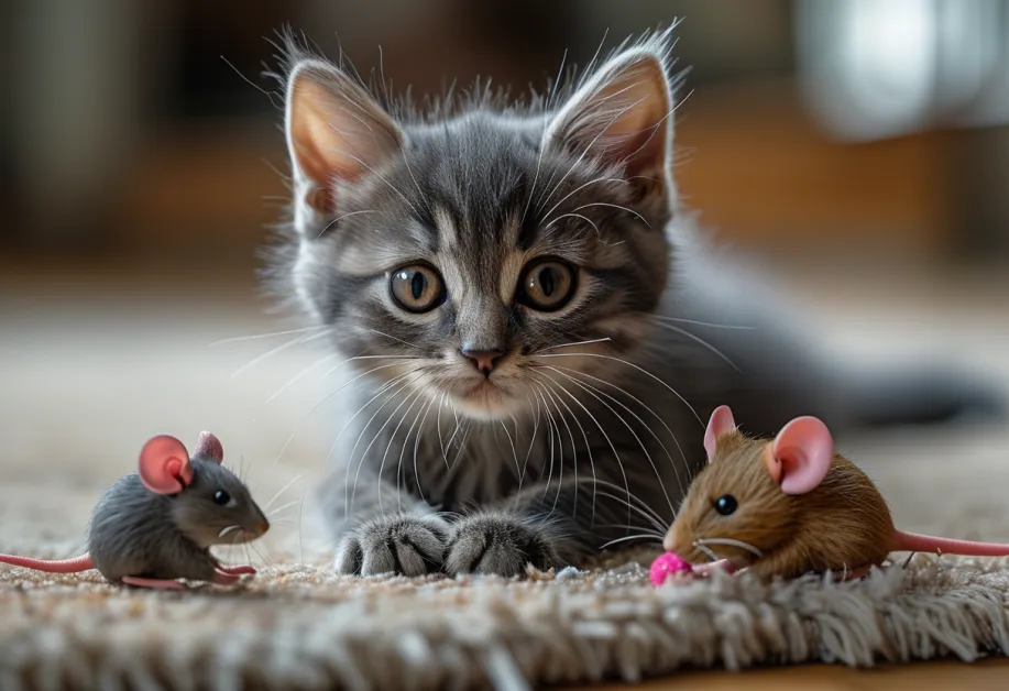 ตุ๊กตาของเล่นแมวนุ่มนิ่ม - ออกแบบเพื่อความสบายในการกอดและข่วน
