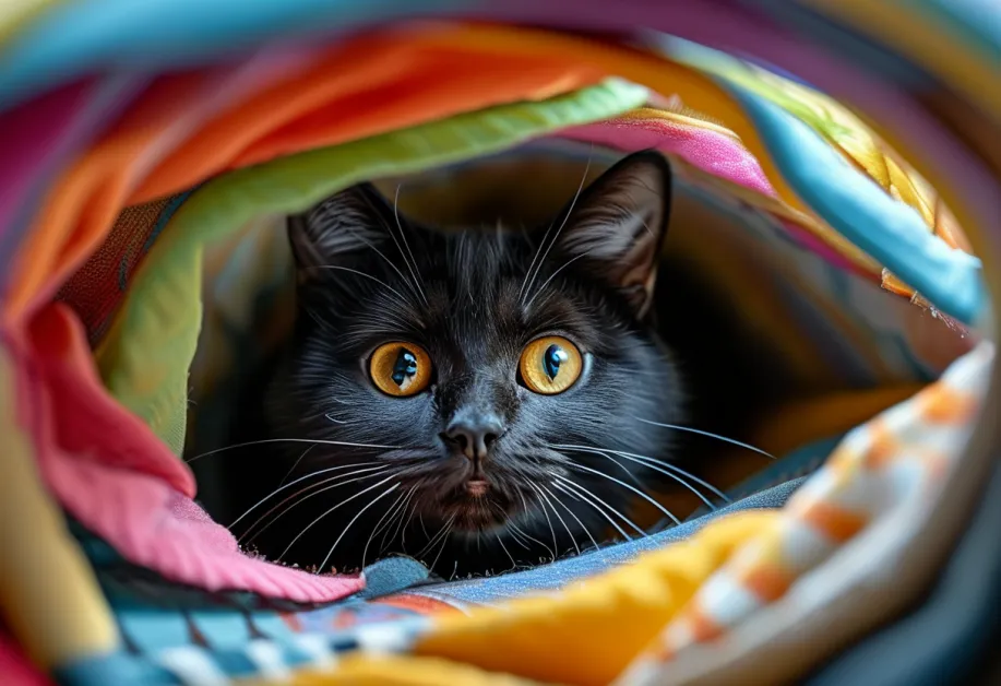 อุโมงค์แมวพับได้ - ให้แมวของคุณได้สนุกกับการซ่อนตัวและสำรวจ