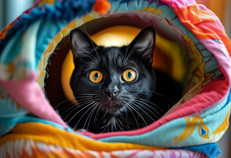 อุโมงค์แมวพับได้ - ให้แมวของคุณได้สนุกกับการซ่อนตัวและสำรวจ