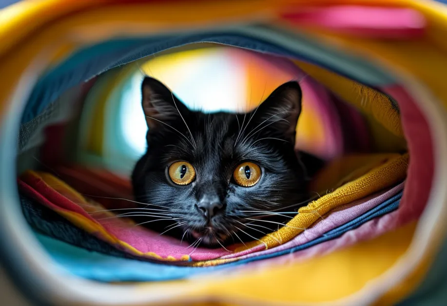 อุโมงค์แมวพับได้ - ให้แมวของคุณได้สนุกกับการซ่อนตัวและสำรวจ