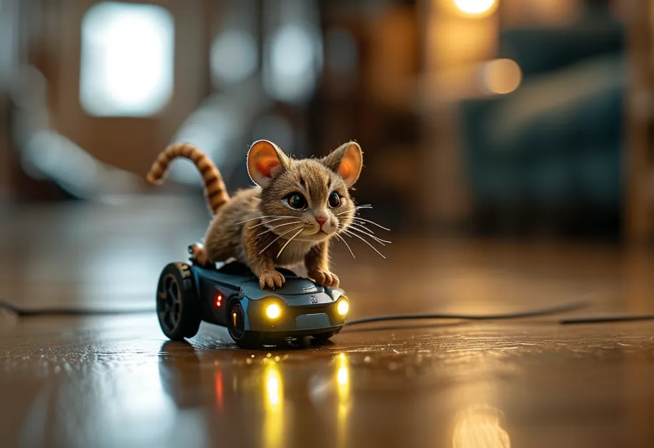 ของเล่นแมวแบบเลเซอร์พอยเตอร์ กระตุ้นการวิ่งไล่และช่วยพัฒนากล้ามเนื้อของแมวตัวเล็ก