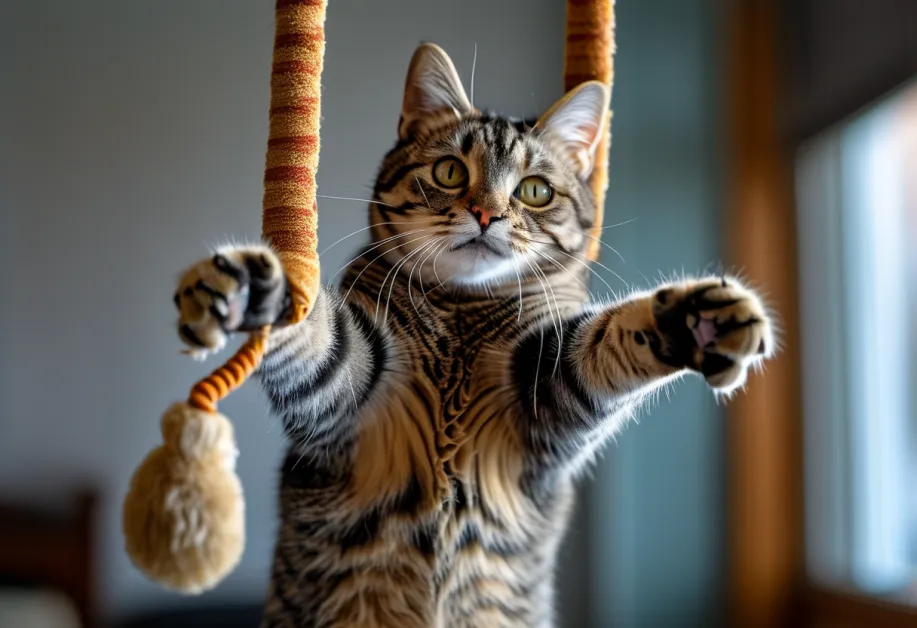 ของเล่นแบบเชือกนุ่มนิ่ม - เพิ่มความสนุกและช่วยขัดฟันแมวในเวลาเดียวกัน