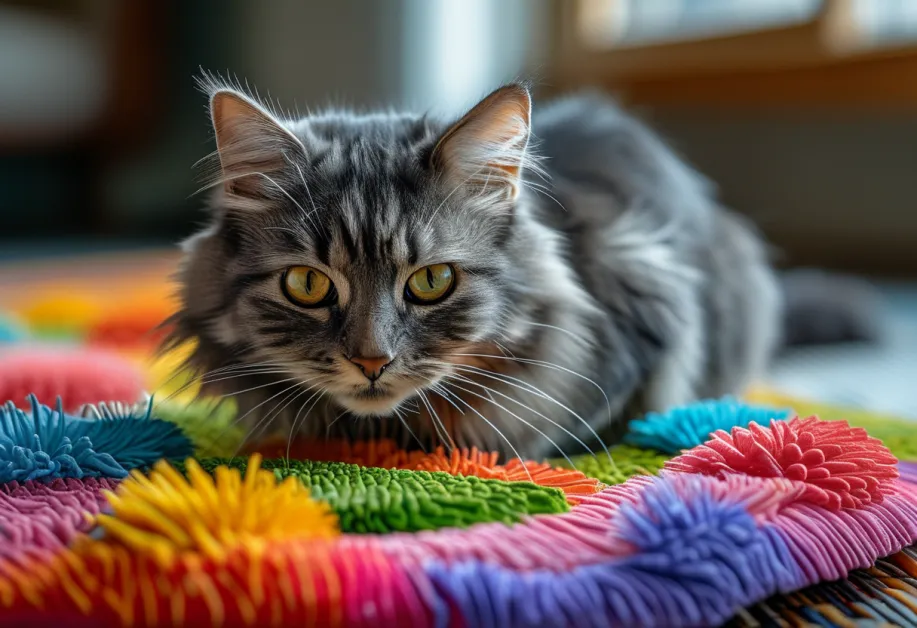 ของเล่นแมวแบบแผ่นข่วน พร้อมลวดลายที่น่าสนใจ ช่วยลดการข่วนเฟอร์นิเจอร์ในบ้าน