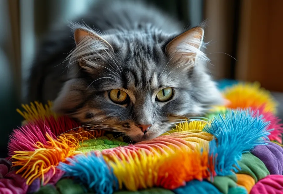 ของเล่นแบบเชือกนุ่มนิ่ม - เพิ่มความสนุกและช่วยขัดฟันแมวในเวลาเดียวกัน