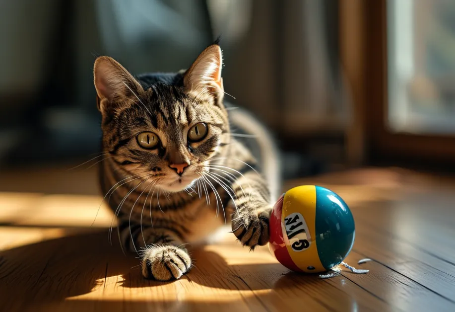 ลูกบอลของเล่นสำหรับแมวที่ช่วยกระตุ้นการออกกำลังกายและเพิ่มพัฒนาการทางสมอง