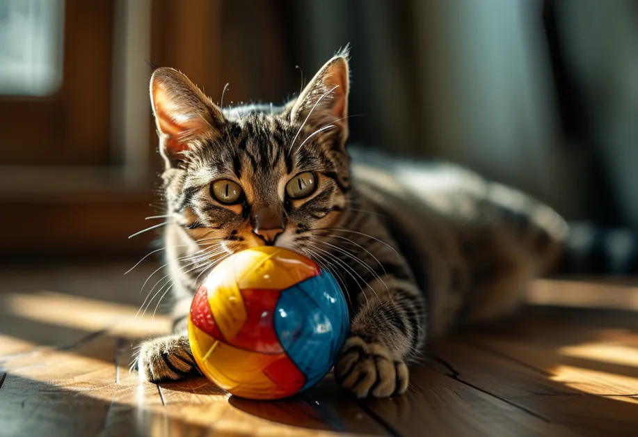 ของเล่นแบบไม้ดึงขน สำหรับการเล่นร่วมกันที่สนุกและกระตุ้นการออกกำลังกายของแมว