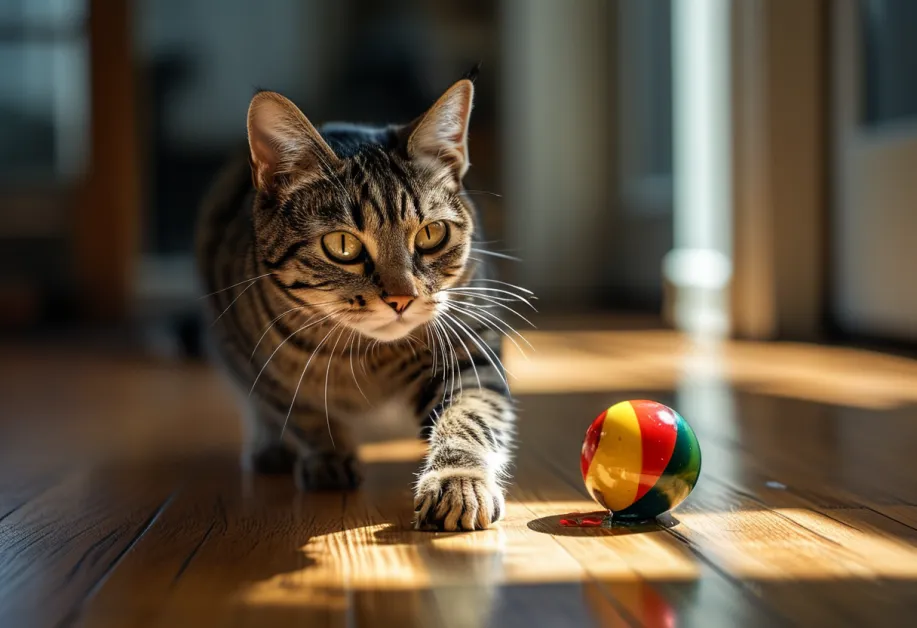 ลูกบอลแมวสีสันสดใส - ช่วยกระตุ้นการออกกำลังกายและการเล่นอย่างมีความสุข