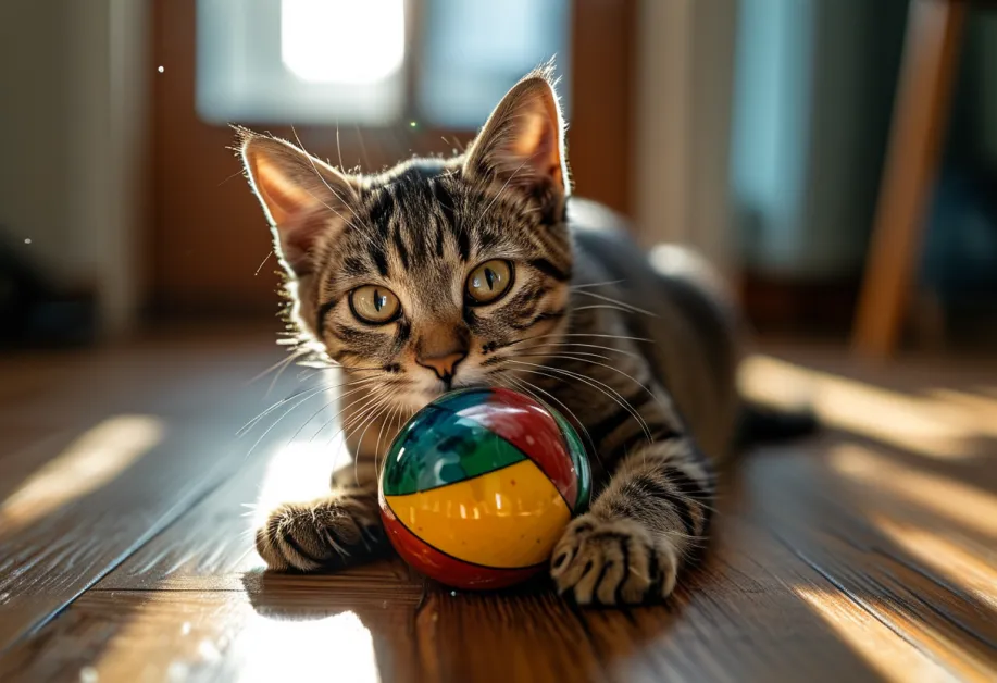 ลูกบอลแมวลวดลายสดใส - เพิ่มความตื่นเต้นให้แมวของคุณด้วยลูกบอลที่ออกแบบมาสำหรับการไล่ล่า