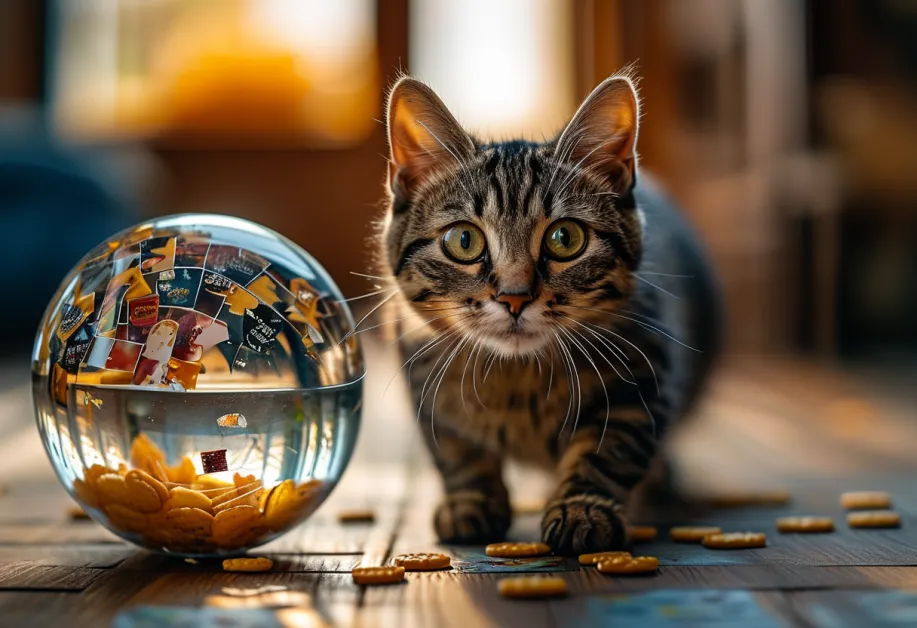 เครื่องจ่ายอาหารแบบของเล่นแมว - กระตุ้นให้แมวใช้ความคิดเพื่อรับรางวัล