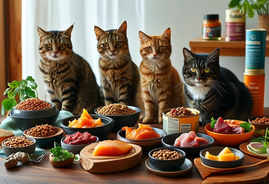 อาหารแมวสูตรธรรมชาติในชามเซรามิก ให้แมวของคุณเพลิดเพลินกับมื้ออาหารทุกวัน