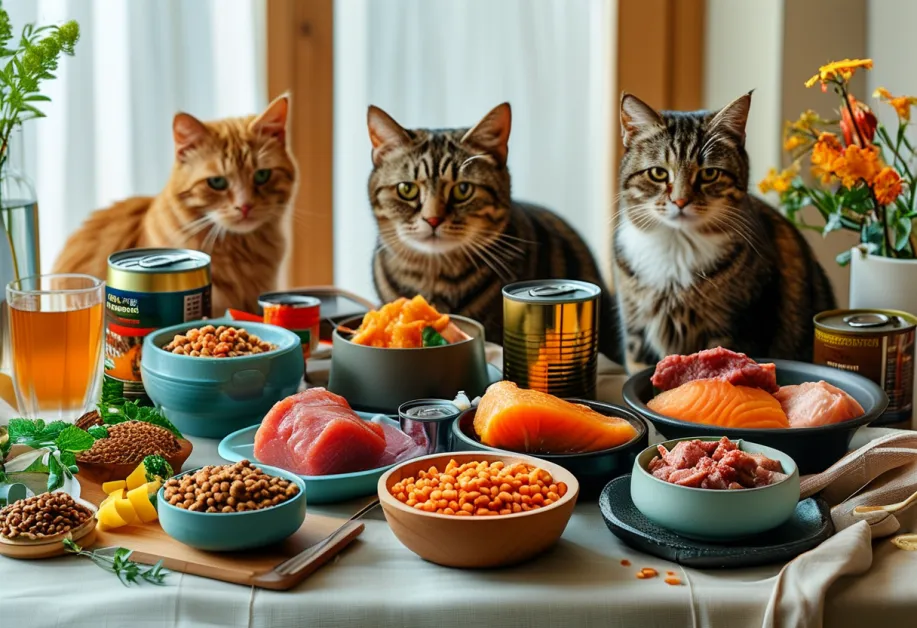 อาหารแมวสูตรธรรมชาติในชามพร้อมเสิร์ฟ - อาหารที่คัดสรรวัตถุดิบปลอดภัยและเหมาะสำหรับแมวแพ้ง่าย