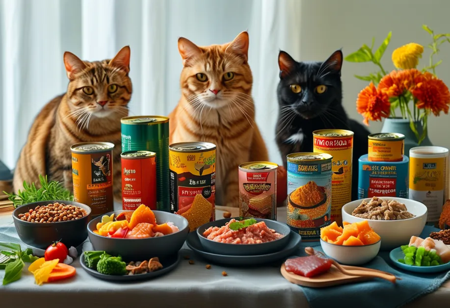 ชามอาหารแมวที่เต็มไปด้วยเมนูเพื่อสุขภาพ เสริมสมดุลการย่อยอาหาร