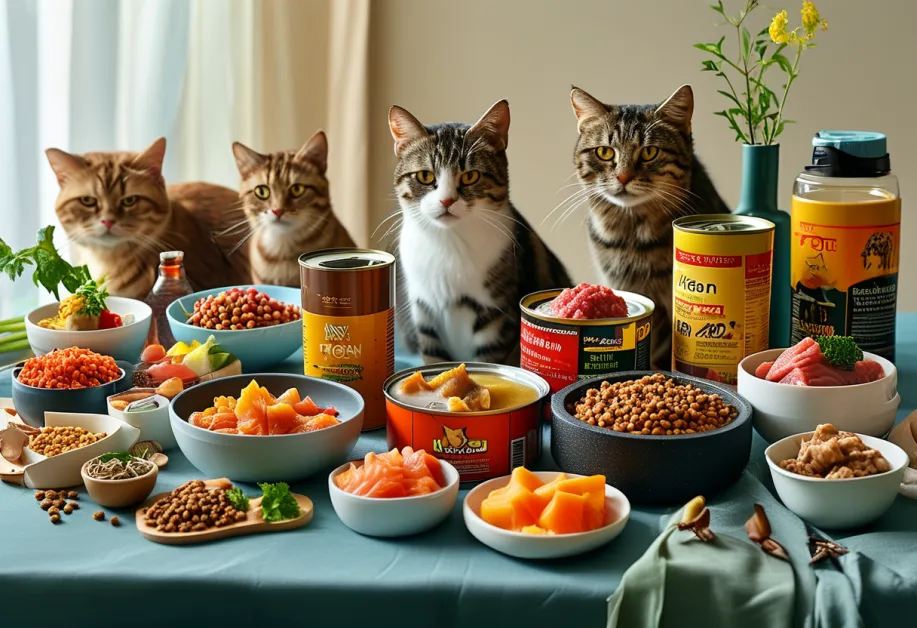 ภาพใกล้ของอาหารแมวโตในชามคุณภาพสูง - อาหารแมวโตที่ออกแบบมาเพื่อสุขภาพระยะยาวและความสุขในทุกมื้อ