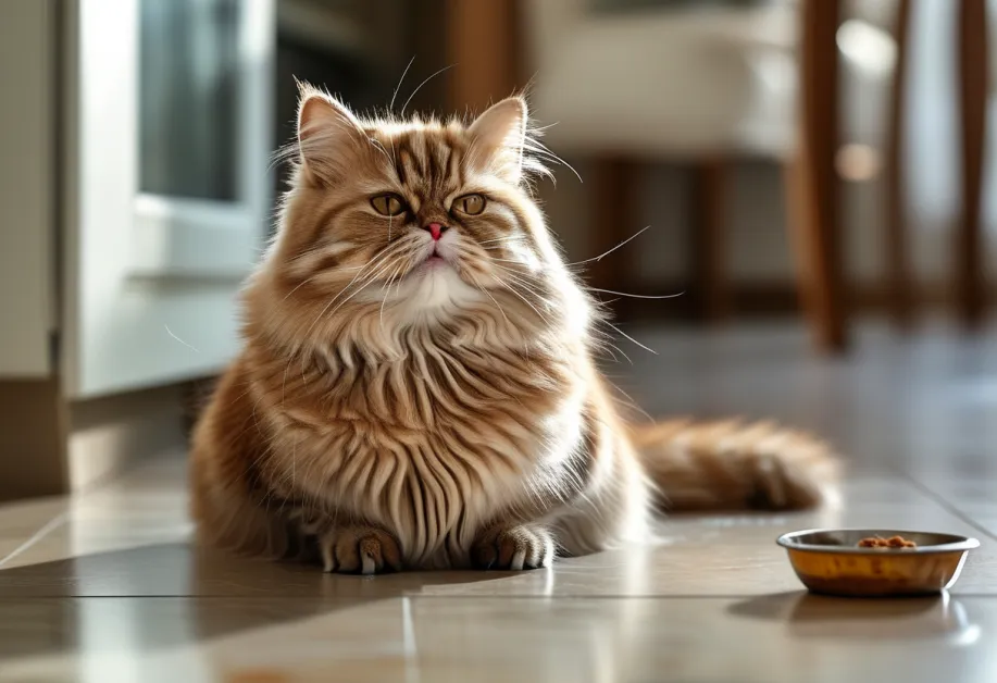 แมวเพลิดเพลินกับอาหารปลอดสารพิษที่เต็มไปด้วยคุณค่าสารอาหาร ภาพแมวกำลังกินอาหารอย่างมีความสุข ช่วยเพิ่มความมั่นใจให้เจ้าของ