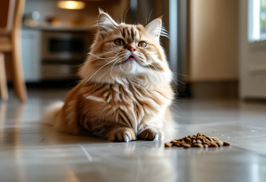 ชามอาหารที่เต็มไปด้วยอาหารแมวแห้งและเปียก เสริมสมดุลโภชนาการอย่างลงตัว