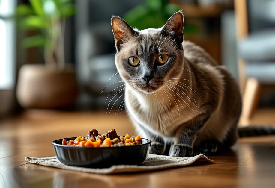 อาหารแมวแบบแห้งที่ผ่านการตรวจสอบคุณภาพและความปลอดภัย