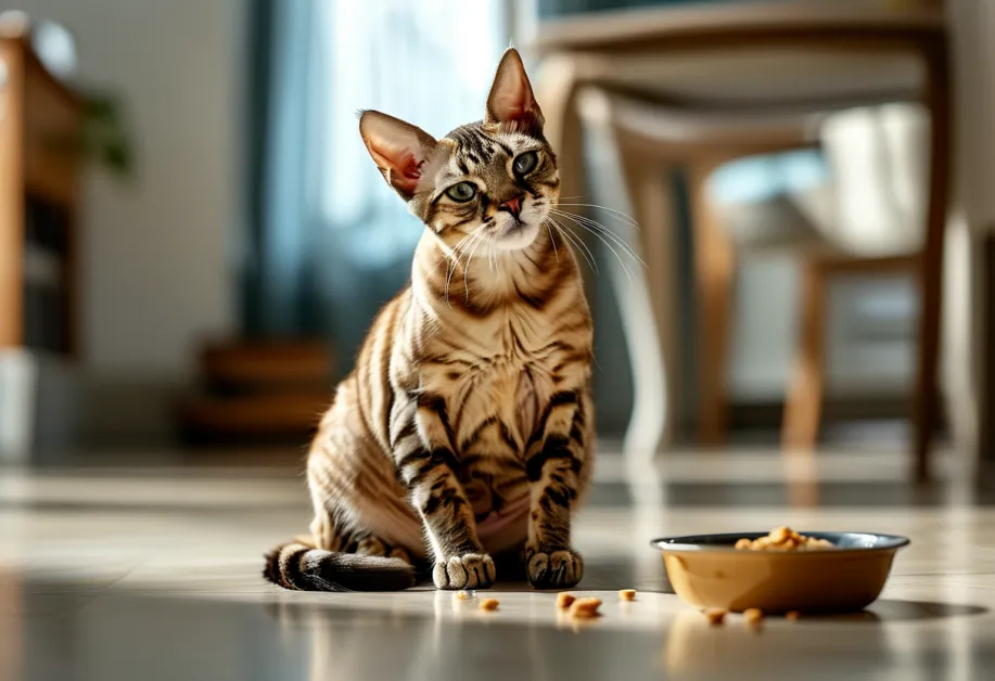 แมวเลียปากอย่างเอร็ดอร่อยหลังจากกินอาหารเปียก - อาหารแมวที่ตอบโจทย์แมวแพ้ง่าย พร้อมรสชาติที่แมวชื่นชอบ