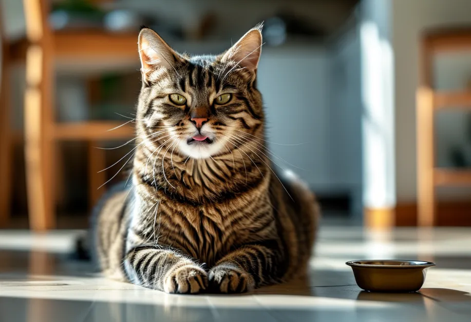 แมวตัวเล็กเพลิดเพลินกับอาหารที่ช่วยบำรุงร่างกายและเสริมสร้างภูมิคุ้มกัน