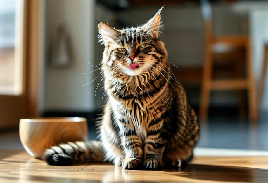 แมวเลียปากหลังลิ้มรสอาหารที่เขาชอบ - อาหารเปียกที่สร้างมาเพื่อความอร่อยและสุขภาพที่ดีของแมวทุกตัว